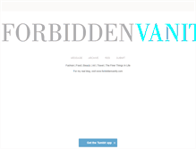 Tablet Screenshot of forbidden-vanity.tumblr.com