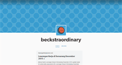 Desktop Screenshot of beckstraordinary.tumblr.com
