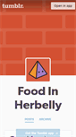 Mobile Screenshot of foodinherbelly.tumblr.com