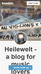 Mobile Screenshot of heilewelt.tumblr.com