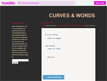 Tablet Screenshot of curvesandwords.tumblr.com