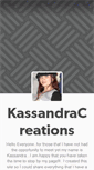 Mobile Screenshot of kassandracreations.tumblr.com