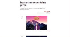 Desktop Screenshot of beaarthurmountainspizza.tumblr.com