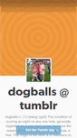Mobile Screenshot of dogballs.tumblr.com