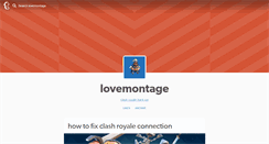 Desktop Screenshot of lovemontage.tumblr.com