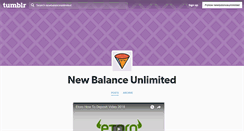 Desktop Screenshot of newbalanceunlimited.tumblr.com