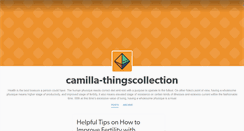 Desktop Screenshot of camilla-thingscollection.tumblr.com