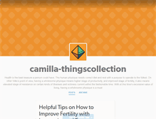 Tablet Screenshot of camilla-thingscollection.tumblr.com