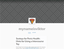 Tablet Screenshot of mynameisviktor.tumblr.com