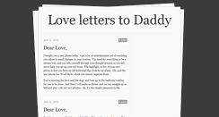 Desktop Screenshot of loveletterstodaddy.tumblr.com