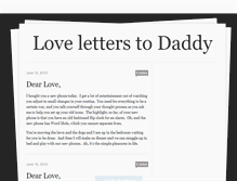 Tablet Screenshot of loveletterstodaddy.tumblr.com