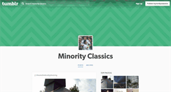 Desktop Screenshot of mynorityclassics.tumblr.com