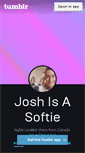 Mobile Screenshot of joshisasoftie.tumblr.com