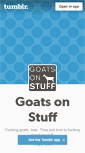 Mobile Screenshot of goatsonstuff.tumblr.com