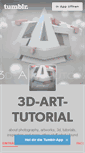 Mobile Screenshot of 3d-art-tutorial.tumblr.com