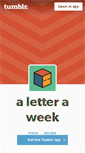 Mobile Screenshot of aletteraweek.tumblr.com