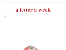 Tablet Screenshot of aletteraweek.tumblr.com
