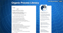 Desktop Screenshot of organicprocessliteracy.tumblr.com