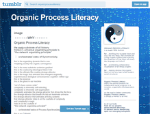 Tablet Screenshot of organicprocessliteracy.tumblr.com