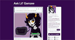 Desktop Screenshot of lil6amzee.tumblr.com
