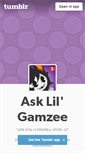 Mobile Screenshot of lil6amzee.tumblr.com