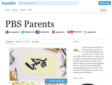 Tablet Screenshot of pbsparents.tumblr.com