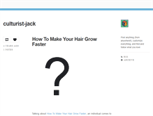 Tablet Screenshot of culturist-jack.tumblr.com