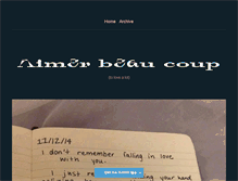 Tablet Screenshot of aimerbeaucoup.tumblr.com