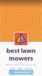 Mobile Screenshot of electriclawnmowerreviewcenter.tumblr.com