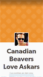 Mobile Screenshot of canadianbeaversloveaskars.tumblr.com