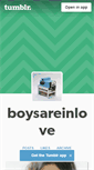 Mobile Screenshot of boysareinlove.tumblr.com