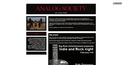 Desktop Screenshot of analogsocietymusic.tumblr.com