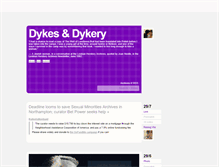 Tablet Screenshot of dykesanddykery.tumblr.com