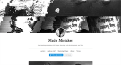 Desktop Screenshot of mademistakes.tumblr.com