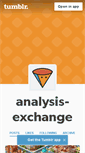 Mobile Screenshot of analysis-exchange.tumblr.com