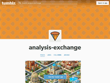 Tablet Screenshot of analysis-exchange.tumblr.com