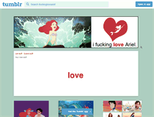 Tablet Screenshot of ifuckingloveariel.tumblr.com