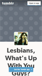 Mobile Screenshot of lesbianswhatsupwithyouguys.tumblr.com