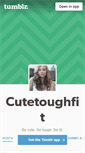 Mobile Screenshot of cutetoughfit.tumblr.com