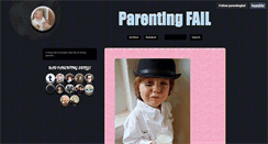 Desktop Screenshot of parentingfail.tumblr.com