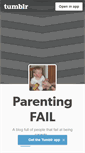 Mobile Screenshot of parentingfail.tumblr.com