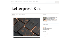 Desktop Screenshot of letterpresskiss.tumblr.com