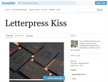 Tablet Screenshot of letterpresskiss.tumblr.com