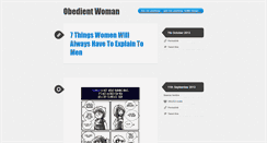 Desktop Screenshot of obedientwoman.tumblr.com