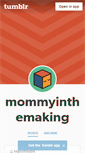 Mobile Screenshot of mommyinthemaking.tumblr.com