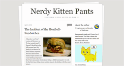 Desktop Screenshot of nerdykittenpants.tumblr.com