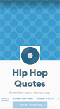 Mobile Screenshot of hip-hop-quotes.tumblr.com