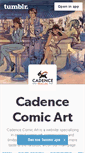 Mobile Screenshot of cadencecomicart.tumblr.com