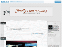 Tablet Screenshot of finallyiamnoone.tumblr.com
