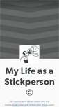 Mobile Screenshot of mylifeasastickperson.tumblr.com